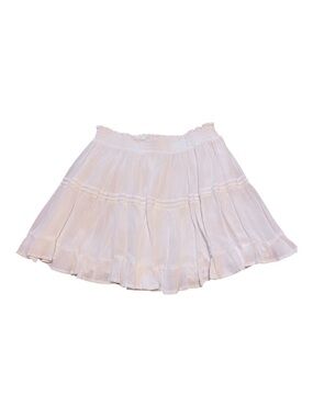 Whimsical Princess Polly White Tiered Flowy Mini Skirt Sz 2